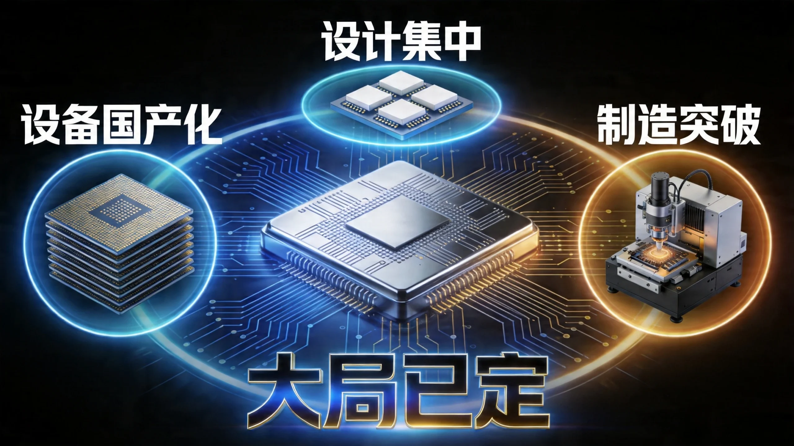 2026年中国半导体格局剧变：设计端集中、制造端突破、设备材料国产化率破45%