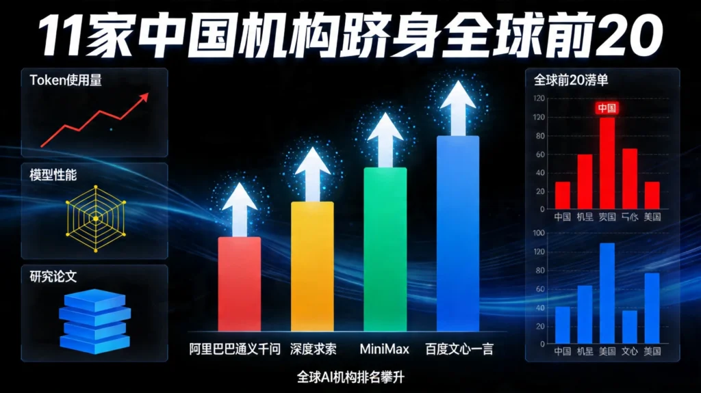 全球AI机构排名榜，中国11家机构进入前20强