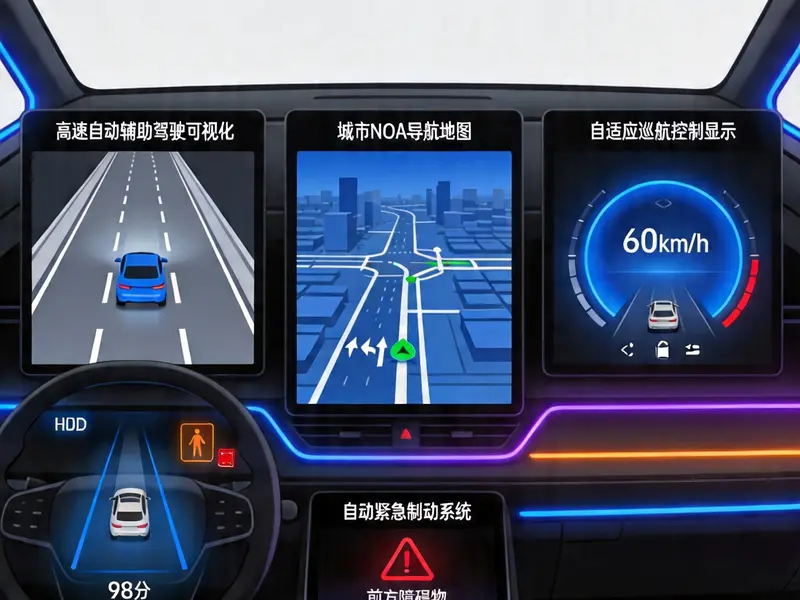 智驾功能使用场景配图 - 城市NOA与主动安全技术演示