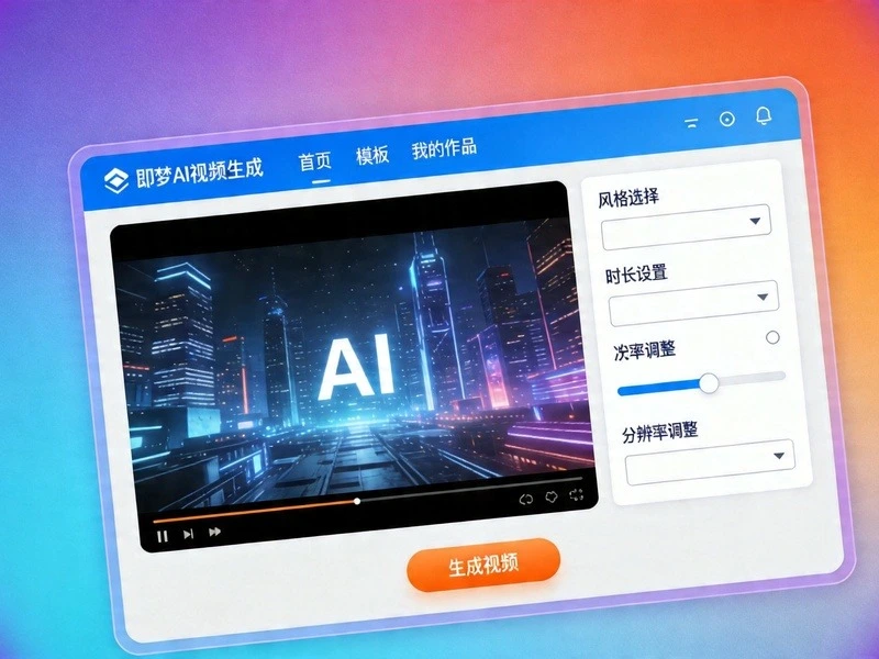 AI视频生成工具对比配图 - 国产AI视频工具界面展示