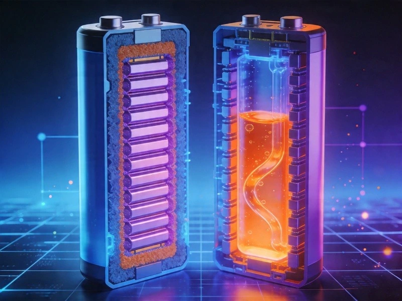 固态电池技术解析配图 - 固态电池内部结构示意图