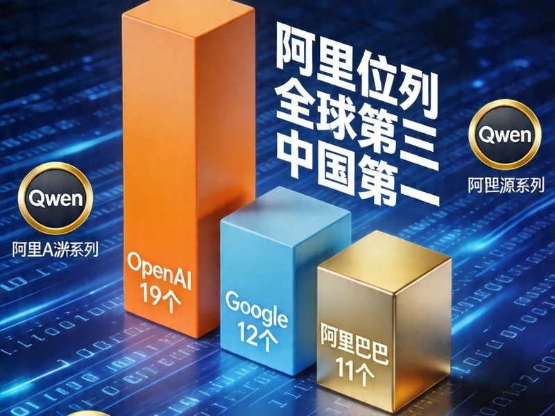 全球AI模型贡献榜单 - 阿里位列全球第三中国第一