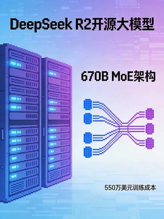 DeepSeek R2开源:550万美元训练成本震撼发布,670B MoE全面超越Llama 4