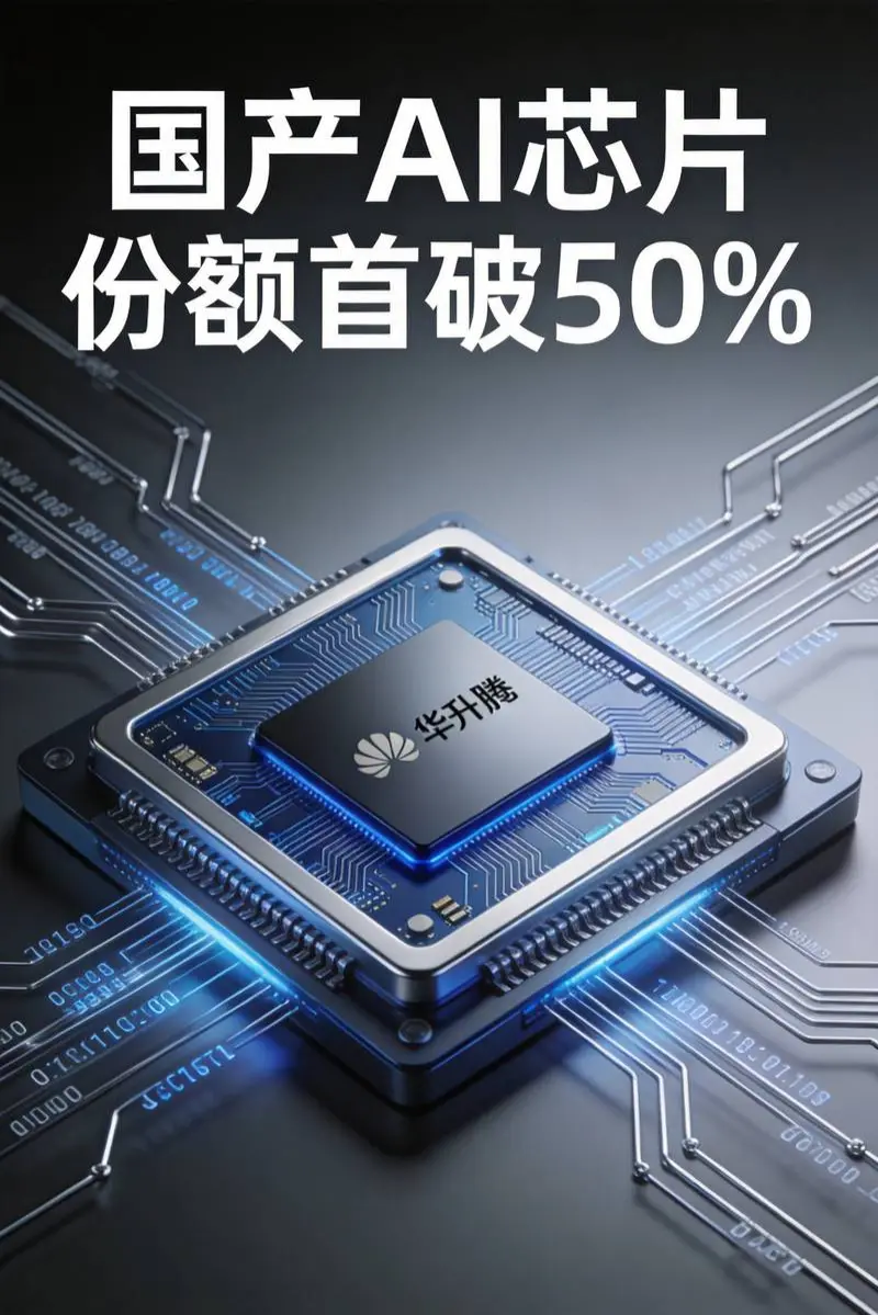 国产AI芯片份额首破50%封面